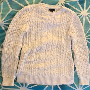 White Cable Knit Nautica Sweater